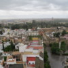 Views from the Giralda,  Seville.  The Alcazar