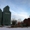 Old style prairie grain elevators, Nanton