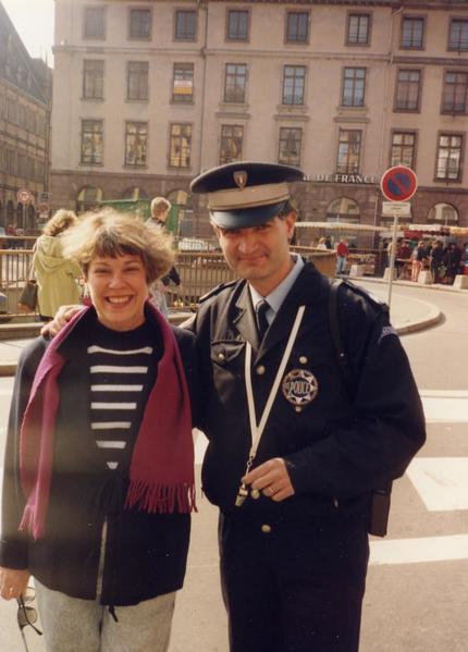 Diane with Strasbourg Cop