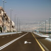 Road winds its way up Jebel Hafeet