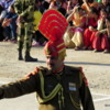 Border Officer at the Wagah Border flag lowering ceremony, India &amp; Pakistan