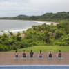 Costa Rica Playa Carrillo Hotel Beach Outlook Yoga Seated Pose Group