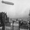 Graf Zeppelin over the Palacio Barolo, June 30, 1934.  Courtesy Wikimedia and National Archives of Argentina