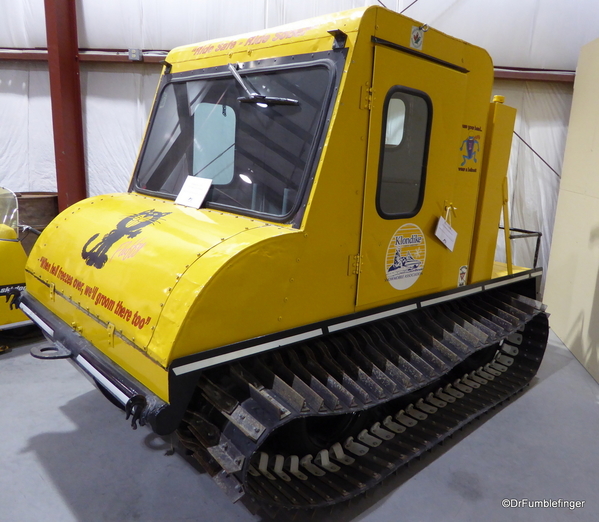 23 Yukon Transporation Museum. Bombardier, father of the modern snow-mobile. 1954