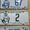 License plate display, Yukon Transporation Museum