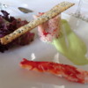 King Crab salad with couscous and avocado mousseline