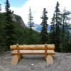 Bench, Lake Agnes, Banff National Park