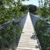 Swinging bridge in Wolseley, Saskatchewan