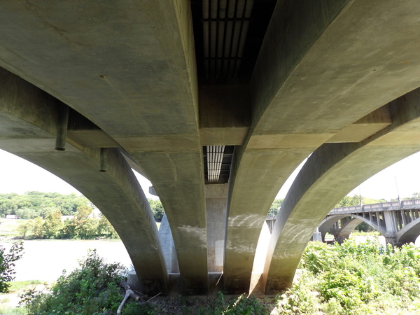 Underneath Bridge Span