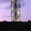 Helical Tower at night