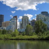 Views of downtown from Prince's Island Park, Calgary