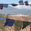 Bhutan Dochu La Pass Nunnery on a hill