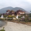 Phunaka Dzong (“Palace of Great Happiness”) from the river