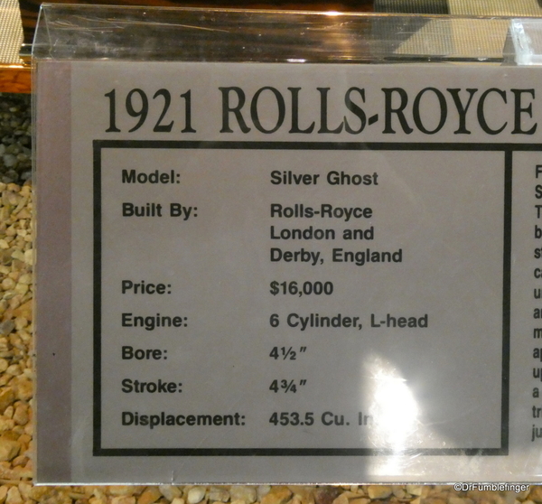 07 1921 Rolls Royce, Copper Silver Ghost