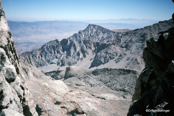 Mt. Whitney hike 09-1994 (34) View of Owen's Valley