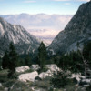 Mt. Whitney trail with views of the Owens Valley