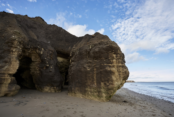 Limestone caves - Seaham Beach.