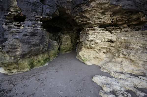 Cave entrance - limestone.