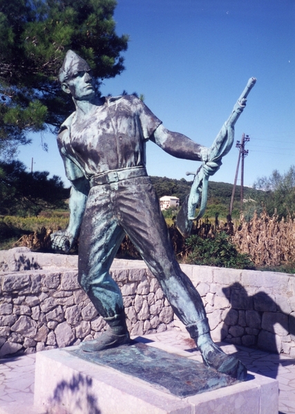 Rab Concentration Camp Statue