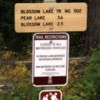 Blossom Lake trailhead