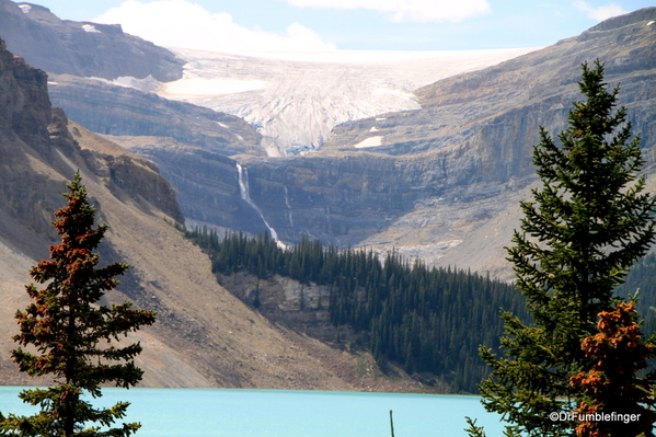 Bow Glacier, Bow Glacier Falls and Bow Lake