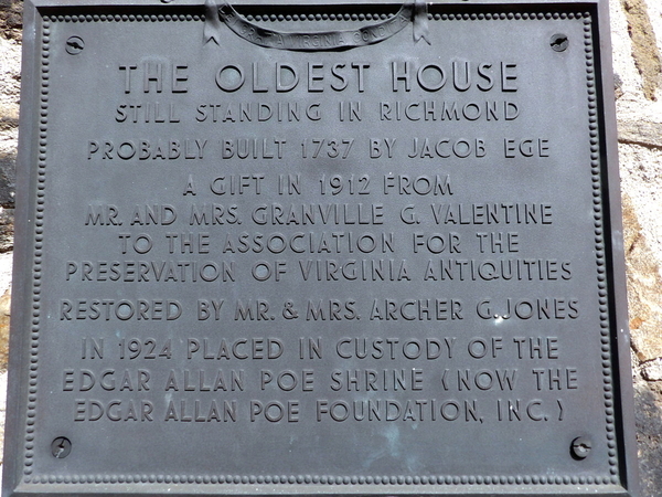 Old Stone House Plaque
