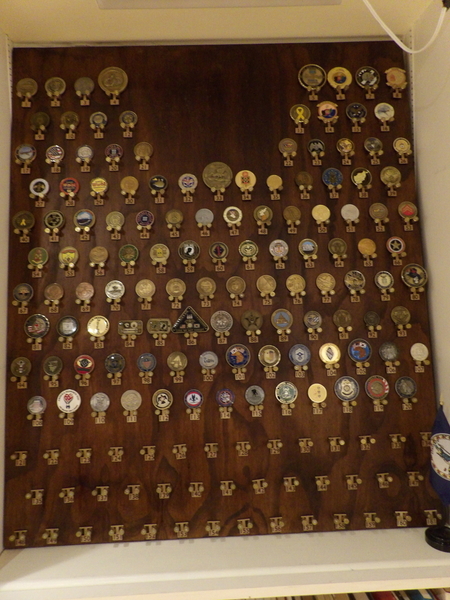 Military Coin Display