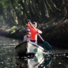 Canoeing a canal, Costa Rica