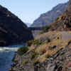 Upriver view of the Hell's Canyon Dam