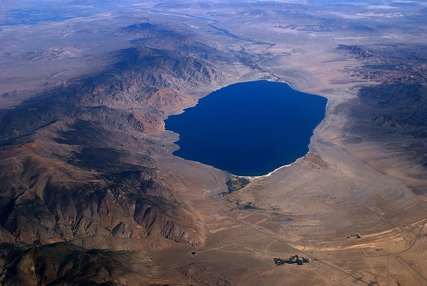 Aerial_View_of_Walker_Lake_(Nevada). Courtesy Crkndll and Wikimedia