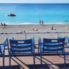 Beach blue chairs