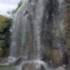 Waterfall on castle hill