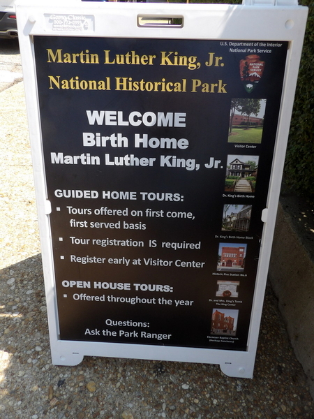 MLK Home Tour Signage