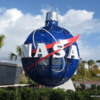 Giant NASA Christmas ornament