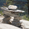 Inukshuk on top of Tunnel Mountain, Banff National Park
