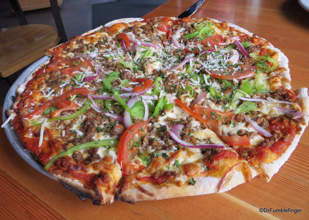 Rocky Mountain Flatbread co.  "Naturally Meat" pizza