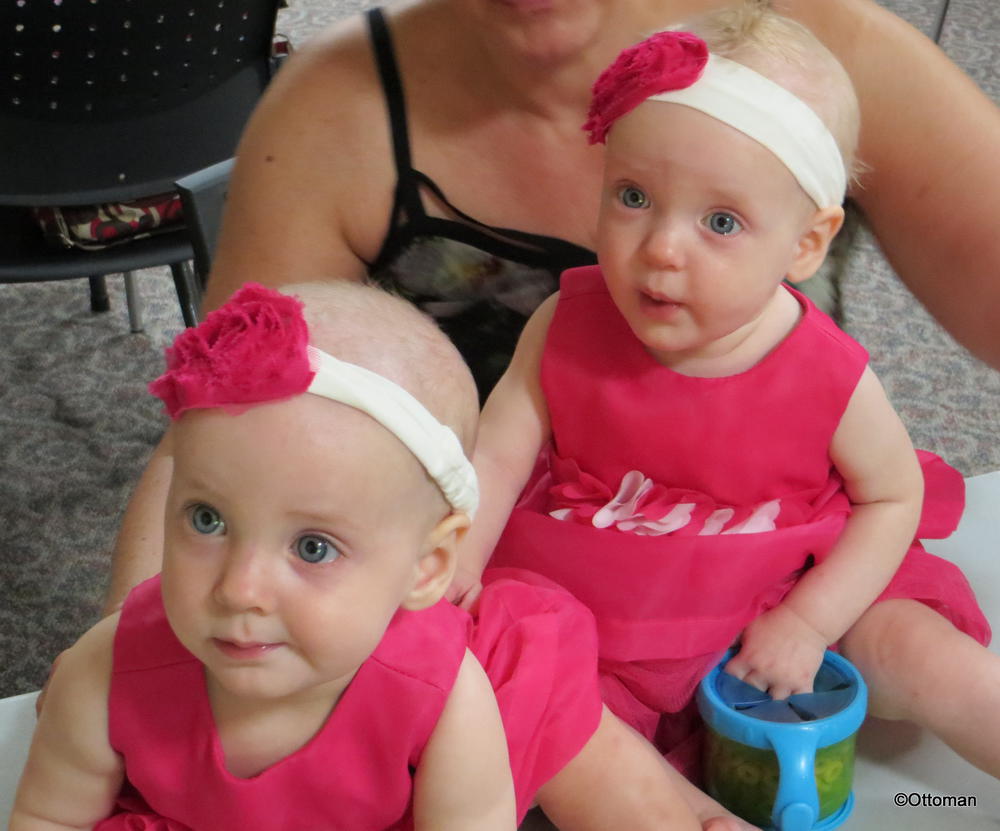 World's cutest 10 month old twins?  Riley and Brooklyn, my grand-nieces.