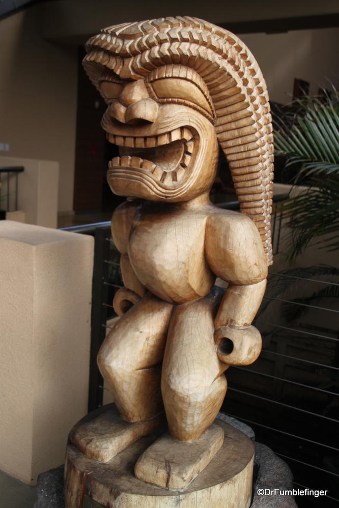 Some traditional Hawaiian style carvings, Kauai, Hawaii