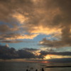Sunset on Waikiki beach
