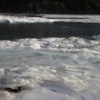 Broken ice on the Bow River, Alberta