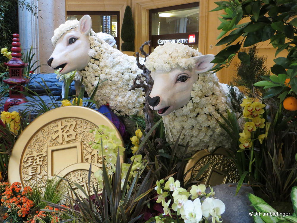 Year of the Sheep exhibit, Palazzo resort, Las Vegas, Nevada