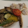 Grilled sea fish (don't ask me its name) and grilled vegetables at the Villa Athena restaurant in Agrigentoreember