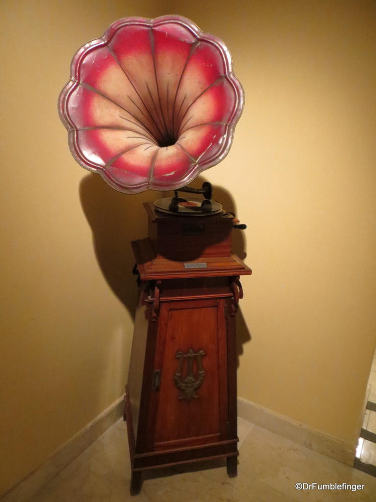 An unusual phonograph, from a display of musical devices in Bellini's boyhood home, Catania