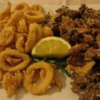 Fried calamari and octopus, a traditional Sicilian meal