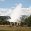 Another geyser going off nearby!  Upper Geyser Basin, Yellowstone National Park