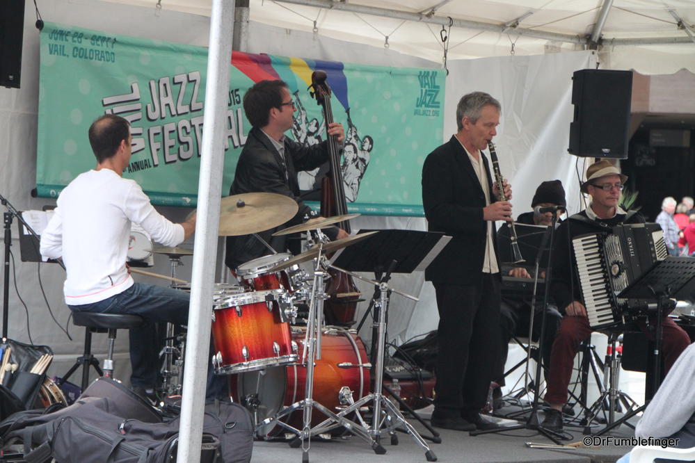 Jazz Band performing at Vail's Farmers Market, Colorado