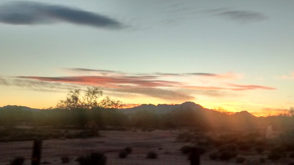 Sunset in the Sonora Desert/Tucson Area