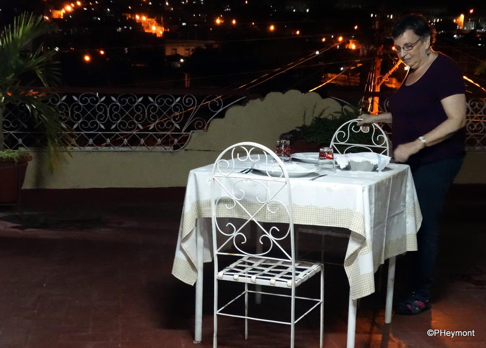 Dining al fresco, Santiago de Cuba