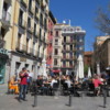 Enjoying the nice weather of a spring day, Madrid