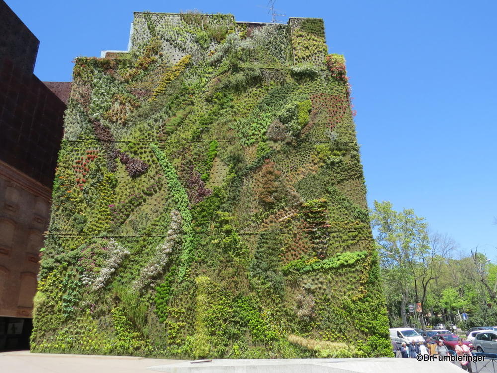A garden growing vertically on a wall?  You betcha!  The Caixaforum in Madrid